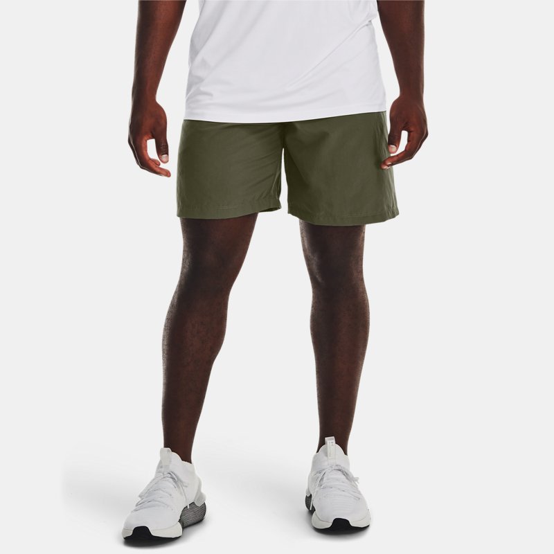 Men's  Under Armour  Woven Graphic Shorts Marine OD Green / White S